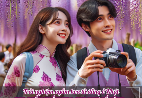 Trải nghiệm mùa hoa tử đằng 2025 ở Nhật Bản – Địa điểm ngắm hoa đẹp như cổ tích